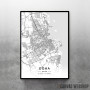 Doha mapa - white Doha mapa - white