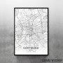Dortmund mapa - white Dortmund mapa - white