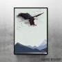 Eagle Bird over Mountains