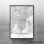 Filadelfija mapa - white