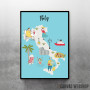 Ilustrovana mapa Italije