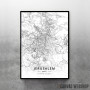 Jerusalim mapa - white Jerusalim mapa - white