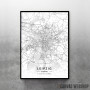 Lajpcig mapa - white Lajpcig mapa - white