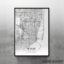 Majami mapa - white