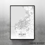 Malme mapa - white Malme mapa - white