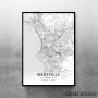 Marselj mapa - white