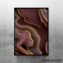 Mauve Agate Abstract
