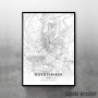 Novosibirsk mapa - white