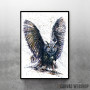 Owl watercolor
