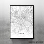 Riga mapa - white Riga mapa - white