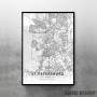 Sankt Petersburg mapa - white Sankt Petersburg mapa - white