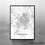 Saragosa mapa - white