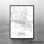 Skoplje mapa - white Skoplje mapa - white