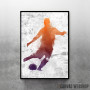 Soccer player painted Soccer player painted