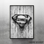 Superman logo scratched Superman logo scratched