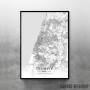Tel Aviv mapa - white
