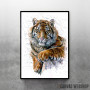 Tiger watercolor 2 Tiger watercolor 2