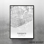Toronto mapa - white Toronto mapa - white