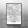Varšava mapa - white Varšava mapa - white