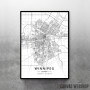 Vinipeg mapa - white Vinipeg mapa - white