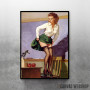 Vintage Pin Up Girl Art Vintage Pin Up Girl Art
