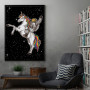 Astronaut Rides A Unicorn
