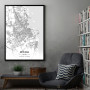 Doha mapa - white Doha mapa - white