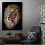 East African lion head East African lion head