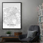 Edinburg mapa - white