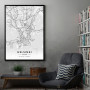 Helsinki mapa - white Helsinki mapa - white