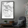 Hong Kong mapa - white Hong Kong mapa - white