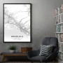 Honolulu mapa - white Honolulu mapa - white