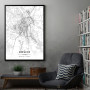 Košice mapa - white Košice mapa - white