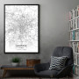 Lajpcig mapa - white Lajpcig mapa - white