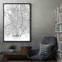 Madrid mapa - white