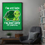 Never late turtle