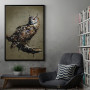 Owl watercolor painting