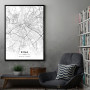 Riga mapa - white Riga mapa - white