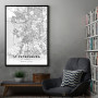 Sankt Petersburg mapa - white Sankt Petersburg mapa - white