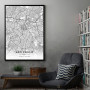 Sao Paolo mapa - white