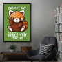Shy red panda