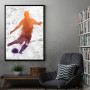 Soccer player painted Soccer player painted