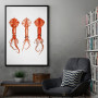 Squids Watercolor Squids Watercolor