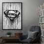 Superman logo scratched Superman logo scratched