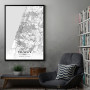 Tel Aviv mapa - white