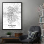 Vinipeg mapa - white Vinipeg mapa - white