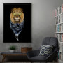 cool Lion head withglasses