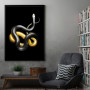 snake black and yellow