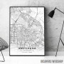 Amsterdam mapa - white Amsterdam mapa - white