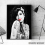 Amy Winehouse Lips Red Art